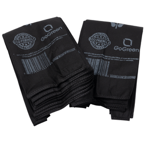 ASSUREPAK INC. - Black PP Non Woven Reusable Bags - One Bottle Bag 6"X4"X20" - 200 Bags - 40 GSM - Black - 6420BLKPPNWRB40