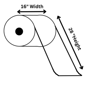 Narrow Profile Produce Roll Bags - 16"X28" - 1900 Bags - 8 microns - Green Tint - 1628NPPROD8M-EXTC - AssurePak