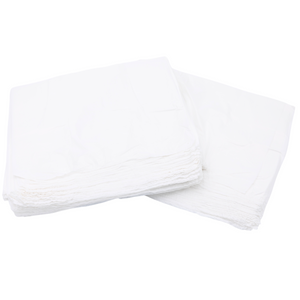 White Unprinted HDPE T-Shirt Bags - 1/6 BBL 11.5"X6"X21" - 1000 Bags - 13 microns - White - LOOP-WHITE-EO - AssurePak