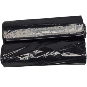 Black LDPE Coreless Trash Bags - 40"x46" - 100 Bags - 1.3 mil - Black - 404613MBLKLDTL - AssurePak