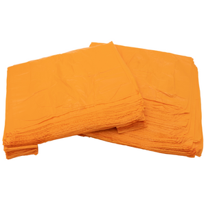 Colored Unprinted HDPE T-Shirt Bags - 1/6 BBL 11.5"X6"X21" - 1000 Bags - 13 microns - Orange - LOOP-ORANGE - AssurePak
