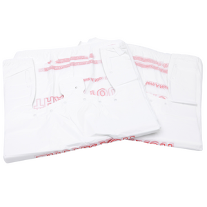 ASSUREPAK INC. - White 'Thank You' HDPE T-Shirt Bags - 1/6 BBL 11.5"X6"X21" - 1000 Bags - 15 microns - White - 10010-EO