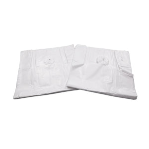 White Unprinted HDPE T-Shirt Bags - 16"X8"X30" - 500 Bags - 16 microns - White - 1006515M - AssurePak