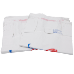 ASSUREPAK INC. - Easy Open - White Film HDPE T-Shirt Bags - 1/6 BBL 11.5"X6"X21" - 500 Bags - 18 microns - White - USA18M50016-EO