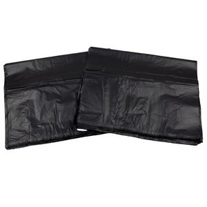 ASSUREPAK INC. - Black Unprinted HDPE T-Shirt Bags - 20"X10"X36" - 200 Bags - 22 microns - Black - 200HD201036