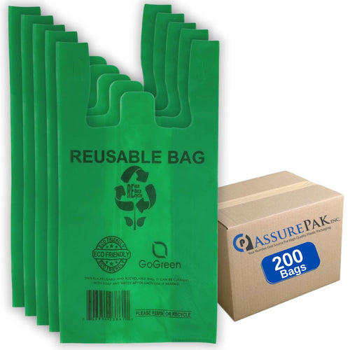 ASSUREPAK INC. - Green PP Non Woven Reusable Bags - 1/8 BBL 10