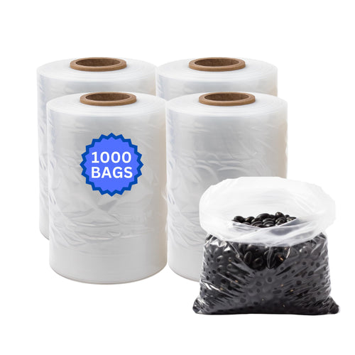ASSUREPAK INC. - Clear (Natural Color) LDPE Poly Bag On A Roll - 8