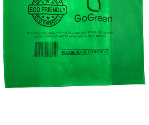 ASSUREPAK INC. - Green PP Non Woven Reusable Bags - Jumbo 16"x8"x30" - 100 Bags - 45 GSM - Green - 16830GRNPPNWRB45