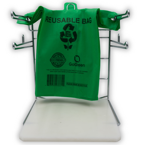 ASSUREPAK INC. - Green PP Non Woven Reusable Bags - 1/6 BBL 12"X7"X22" - 100 Bags - 45 GSM - Green - 12722GRNPPNWRB45