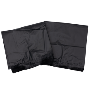 ASSUREPAK INC. - Black Unprinted HDPE T-Shirt Bags - 1/8 BBL 10"X5"X18" - 200 Bags - 30 microns - Black - BLK818EHD30M-EO