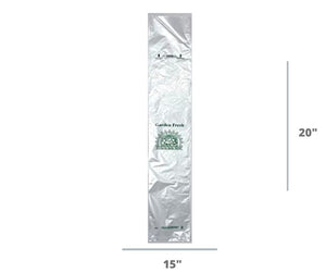 Narrow Profile Produce Roll Bags - 15"X20" - 3000 Bags - 8 microns - Clear - 1520NPPROD8M-EXTC - AssurePak