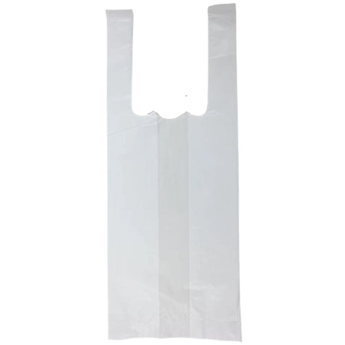 White Unprinted HDPE T-Shirt Bags - 4
