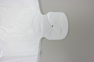 White Unprinted HDPE T-Shirt Bags - 17"X8"X29" - 500 Bags - 18 microns - White - 10050 - AssurePak