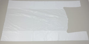 ASSUREPAK INC. - White Unprinted HDPE T-Shirt Bags - 17"X8"X29" - 500 Bags - 18 microns - White - 10050