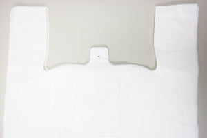 White Unprinted HDPE T-Shirt Bags - 20"X10"X36" - 250 Bags - 18 microns - White - 100SJXL201036 - AssurePak