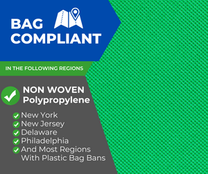 ASSUREPAK INC. - Black PP Non Woven Reusable Bags - One Bottle Bag 6"X4"X20" - 200 Bags - 40 GSM - Black - 6420BLKPPNWRB40