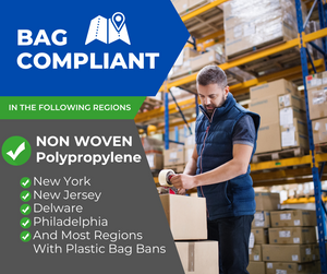 ASSUREPAK INC. - White PP Non Woven Reusable Bags - Jumbo (16"x8"x30") - 100 Bags - 40 GSM - White - WHT16830PPNWRB40