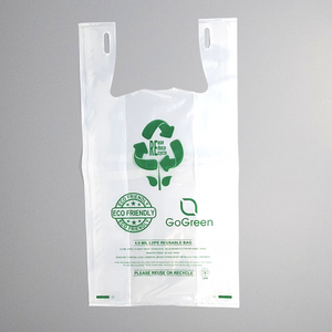ASSUREPAK INC. - Clear Reusable/Eco-Friendly LDPE T-Shirt - 1/6 BBL 11.5"X6.5"X21" - 150 Bags - 101 Micron (4.0 mil) - Clear - CLLD4MREUSE1221