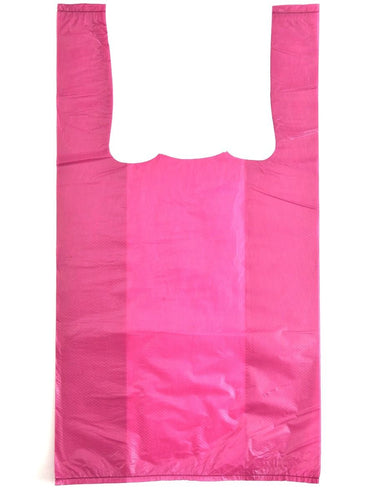 Colored Unprinted HDPE T-Shirt Bags - 1/10 BBL 8