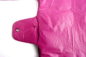 ASSUREPAK INC. - Colored Unprinted HDPE T-Shirt Bags - 1/10 BBL 8"X4"X15" - 1500 Bags - 14 microns - Burgandy - BURG8415110BBL