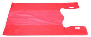 ASSUREPAK INC. - Colored Unprinted HDPE T-Shirt Bags - 1/6 BBL 11.5"X6"X21" - 1000 Bags - 13 microns - Red - LOOP-RED